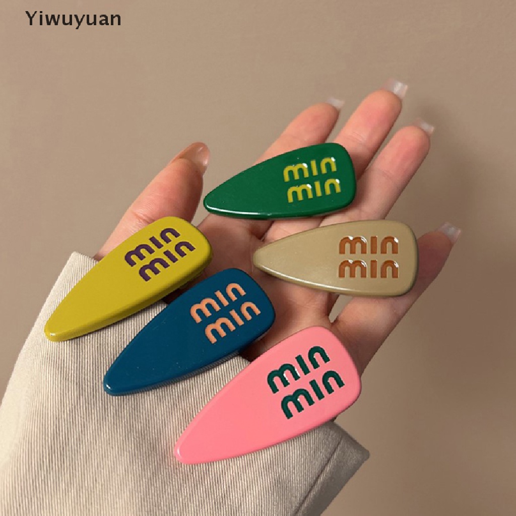 < Yiwuyuan > Kẹp Tóc Màu Kẹo Ngọt Ngào Dễ Thương Cho Nữ