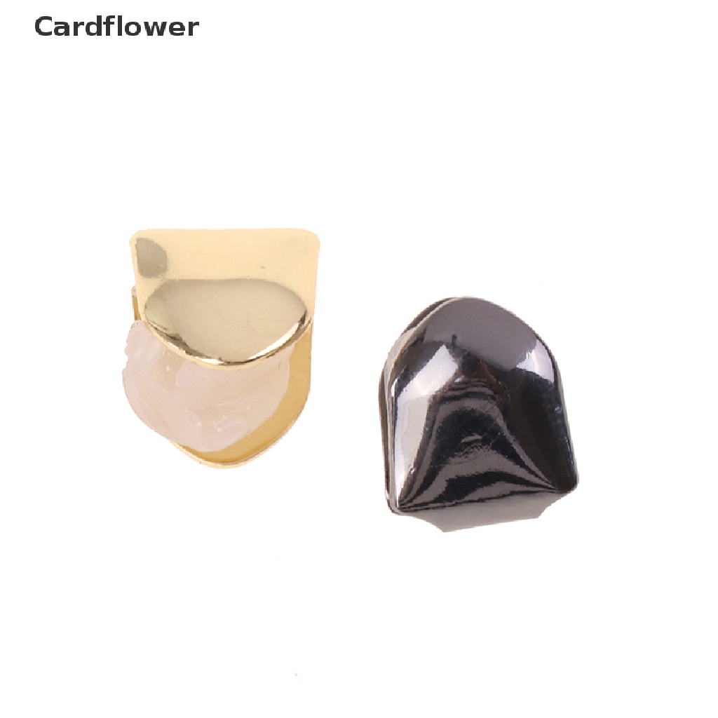 < Cardflower > Mũ Lưỡi Trai Răng Mạ Vàng Hóa Trang 4 Màu