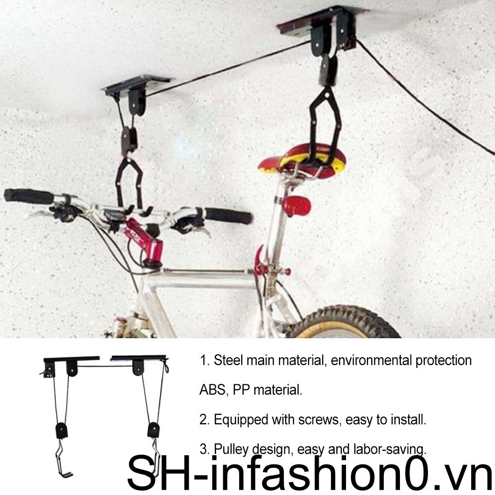 Ròng Rọc Nâng Xe Đạp / Chèo Thuyền Kayak / Trần Nhà Kèm Móc Treo Tiện Dụng