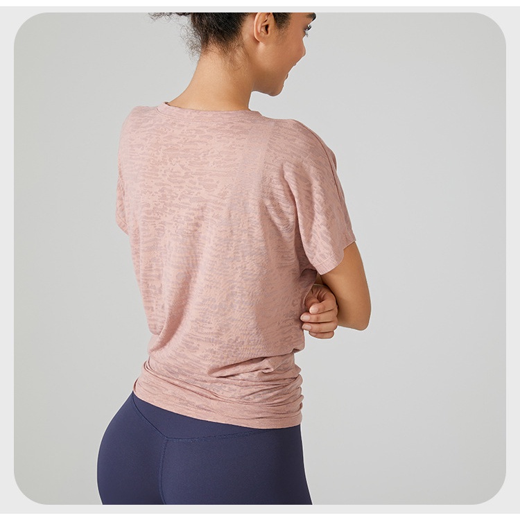 Áo Thun Thể Thao Tay Ngắn 2 Cách Mang Dáng Dài Thoáng Khí Thời Trang Năng Động