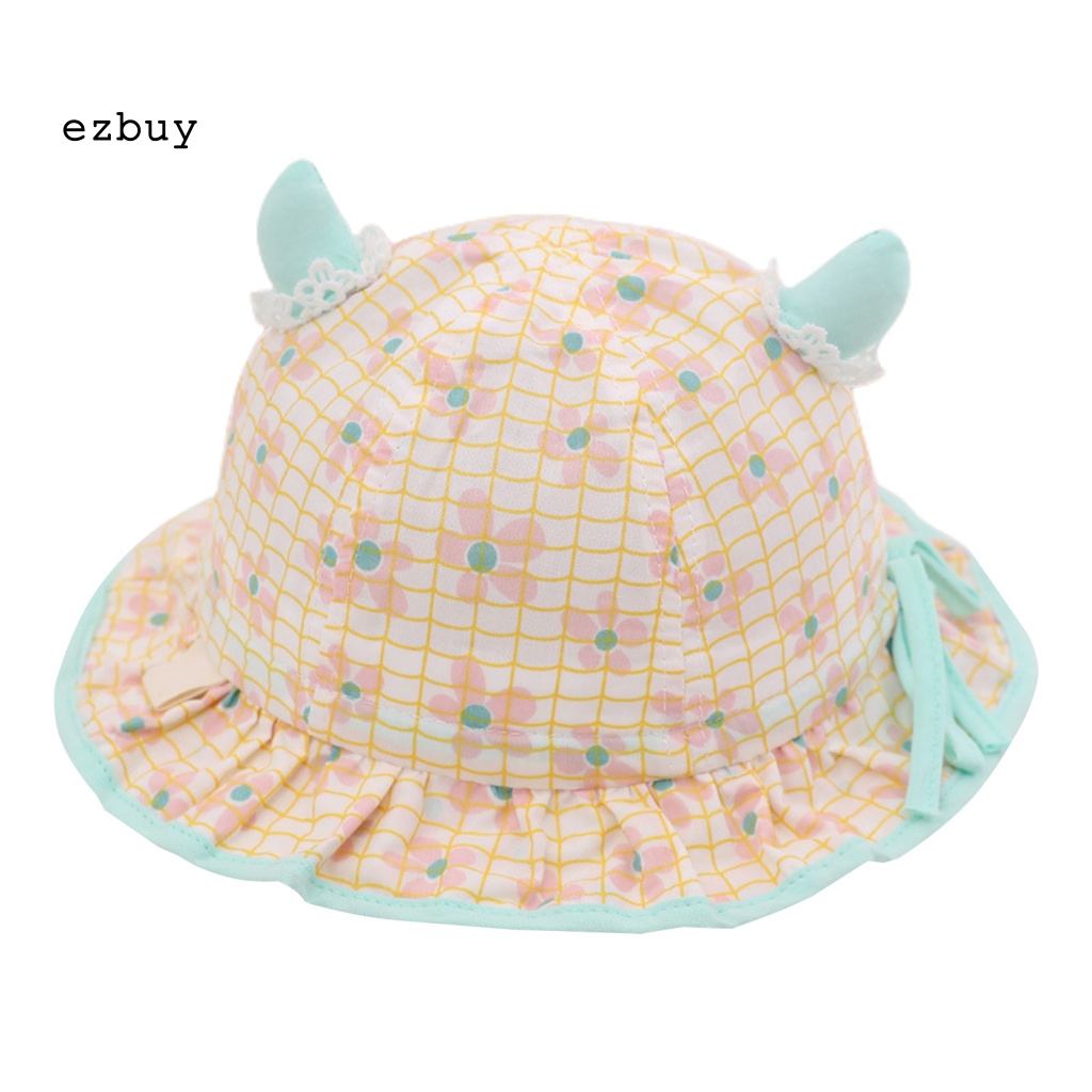 Nón Tai Bèo Thoáng Khí Thấm Hút Nước Thiết Kế Ren Xinh Xắn Thời Trang Đi Biển Cho Bé Gái