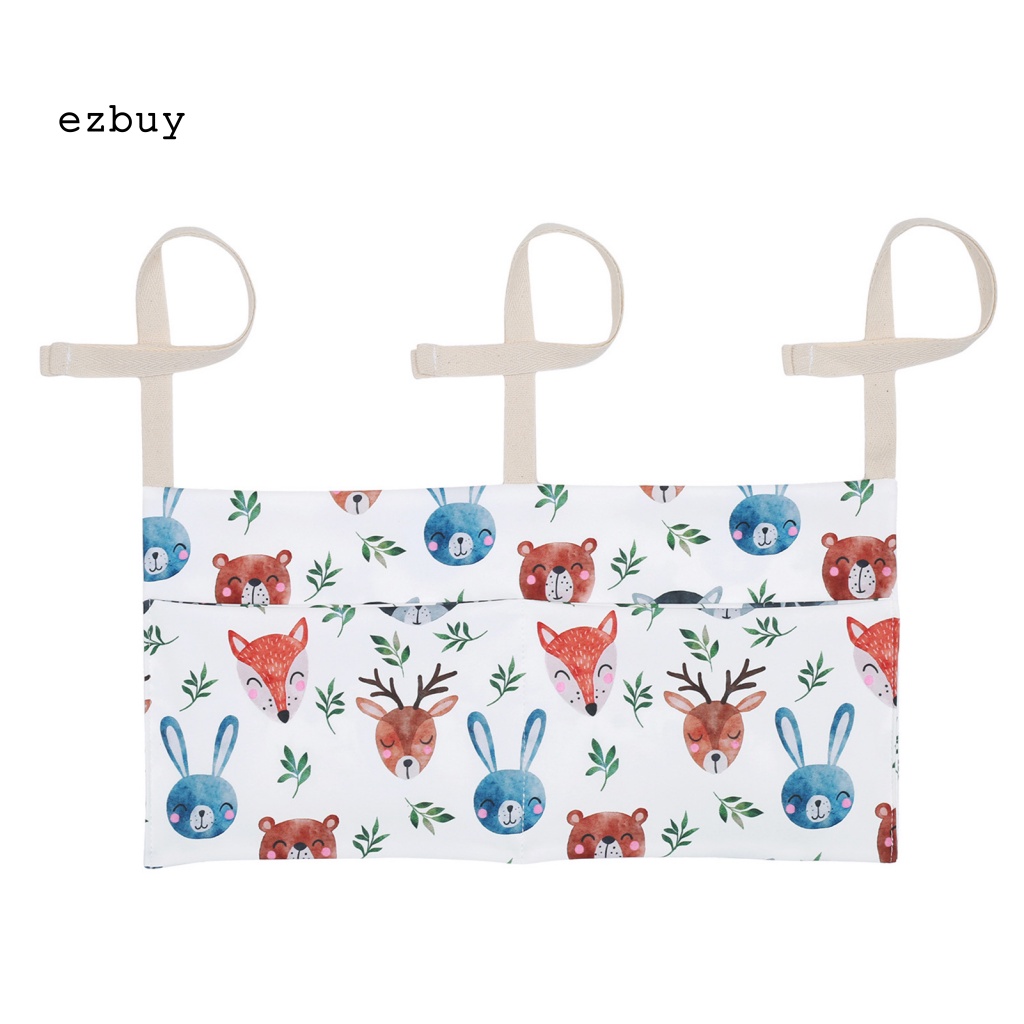 Túi Đựng Đồ Treo Giường Em Bé Bằng Polyester Chống Mòn In Hoạt Hình Dễ Tháo Rời