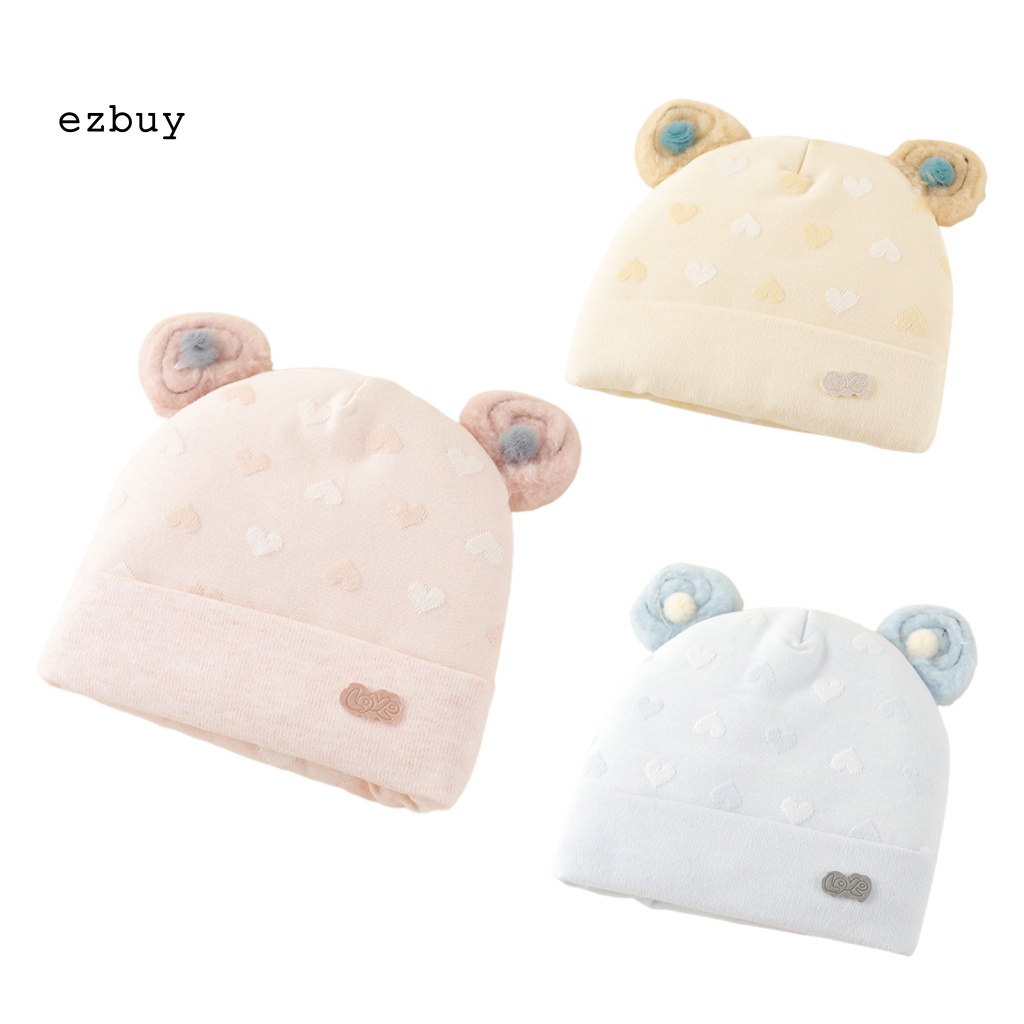 Mũ Cotton Dày Dặn Giữ Ấm Hình Hoạt Hình Cho Bé