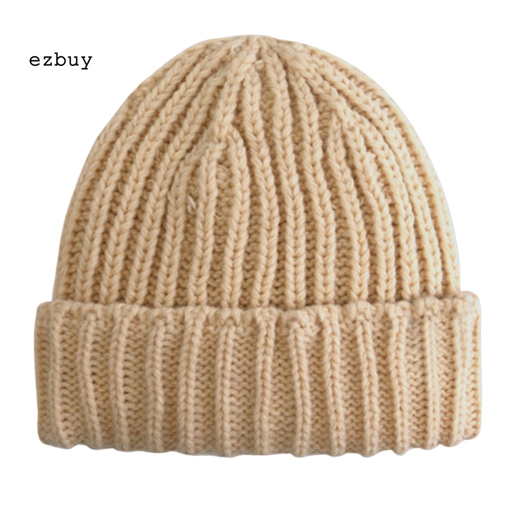 [EY] Mũ Len Polyester Dệt Kim Thoải Mái Mặc Hàng Ngày Dễ Phối Đồ Cho Trẻ Sơ Sinh