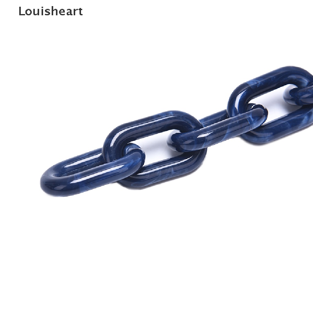 Vòng cổ Louisheart Bằng Nhựa Acrylic Nhiều Màu Hình Oval DIY