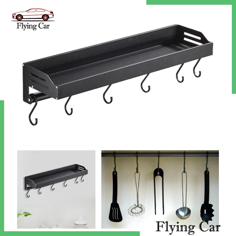 Kệ Để Đồ Dùng Nhà Bếp / Tắm Gắn Tường Tiết Kiệm Không Gian Kèm Móc Chữ S Tiện Dụng Lzdjfmy2