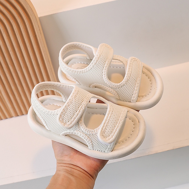 Xăng đan Đế Mềm Chống Trượt Có Thể Điều Chỉnh Phong Cách Hàn Quốc Cho Bé Trai / Gái