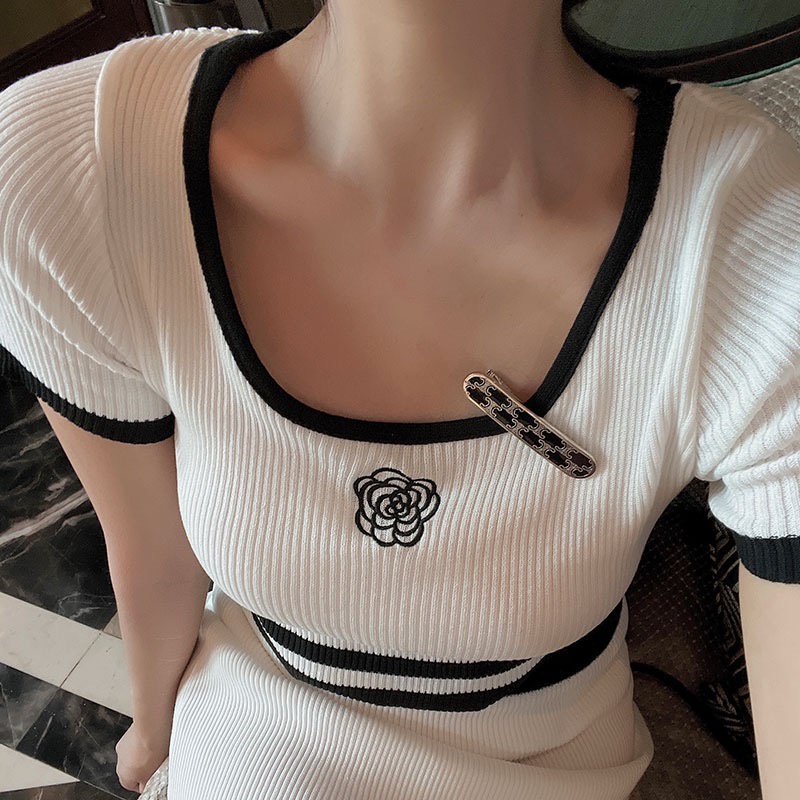 Kẹp Tóc Bằng Hợp Kim Thép Titan Họa Tiết Chữ Thời Trang