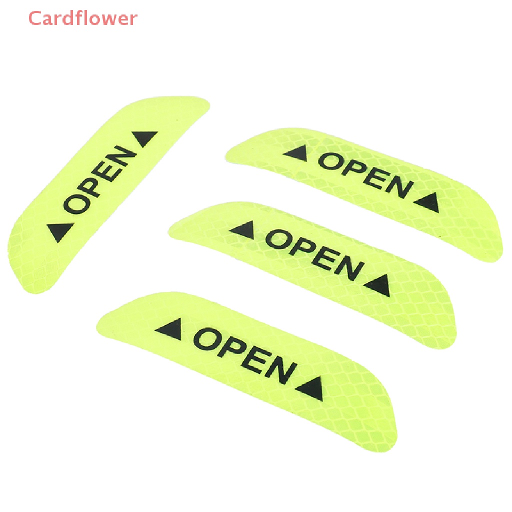 4 Miếng Dán Phản Quang Cảnh Báo Mở Cửa Xe Hơi Mới