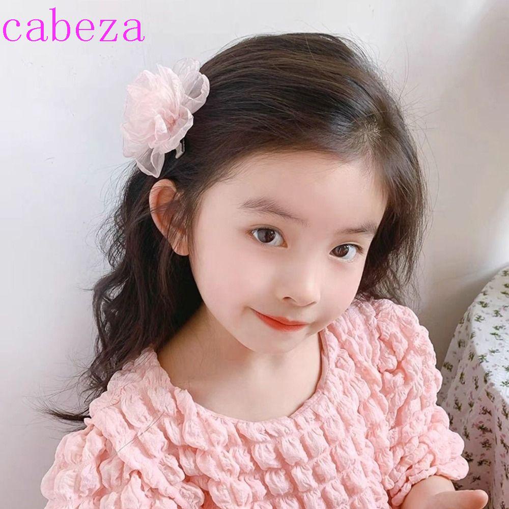 Kẹp Tóc Lưới Hình Hoa Trong Suốt Kiểu Công Chúa Dễ Thương Cho Bé Gái