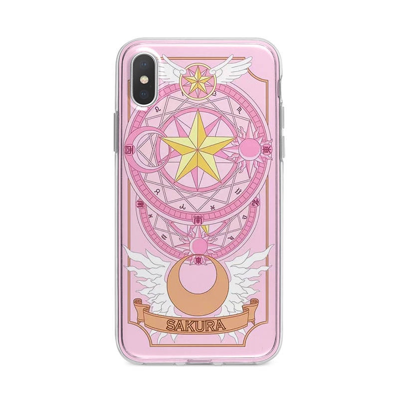 Cardcaptor Sakura Magic Array Mobile Phone Shell for iPhone Two-Dimensional All-Inclusive Anime for iPhone 6S/7P Xs XR Xsmax 11 12 13mini 14 Pro Max 4doS