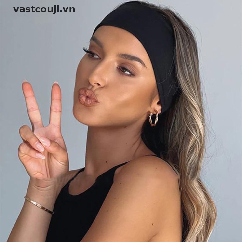 Băng Đô Cài Tóc Co Giãn Màu Sắc Thời Trang Cho Nữ