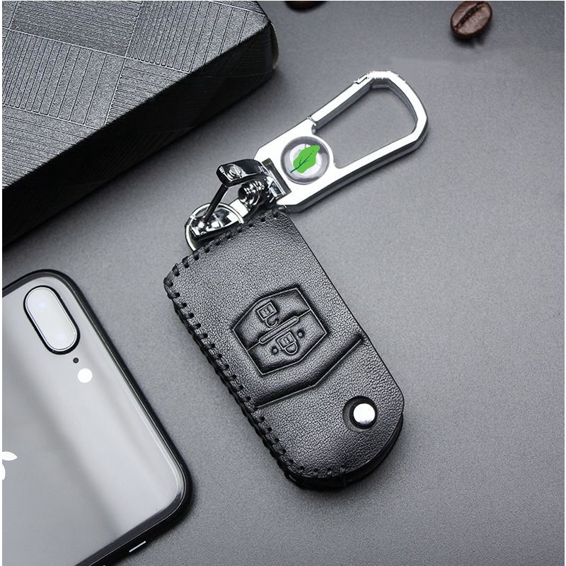 Vỏ Da Bảo Vệ Chìa Khóa Xe Hơi Mazda 2 3 6 Axela Atenza CX-5 CX5 CX-7 CX-9 2014-17