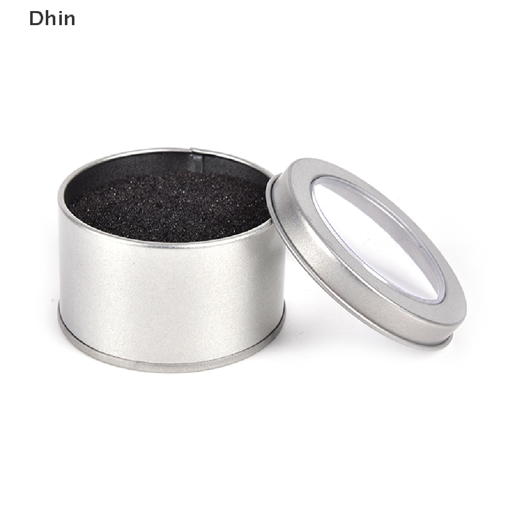 Hộp Đựng Trang Sức / Đồng Hồ Hình Tròn Bằng Kim Loại Kích Thước 6.5 * 4cm