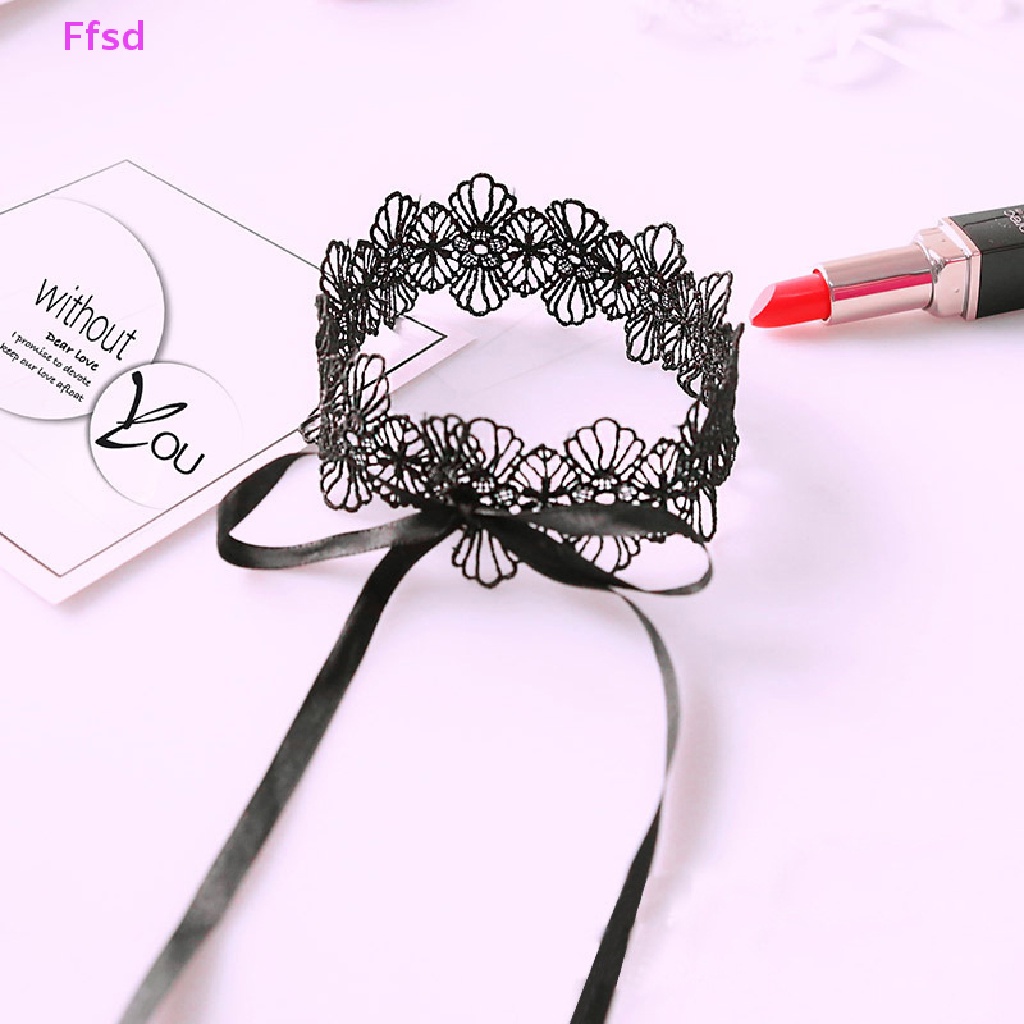 {Ffsd} Vòng Cổ Choker Ren Dễ Thương Có Thể Điều Chỉnh Phong Cách Gothic Ngọt Ngào Có Thể Tháo Rời Trang Sức Tiệc Cosplay Cho Nữ *