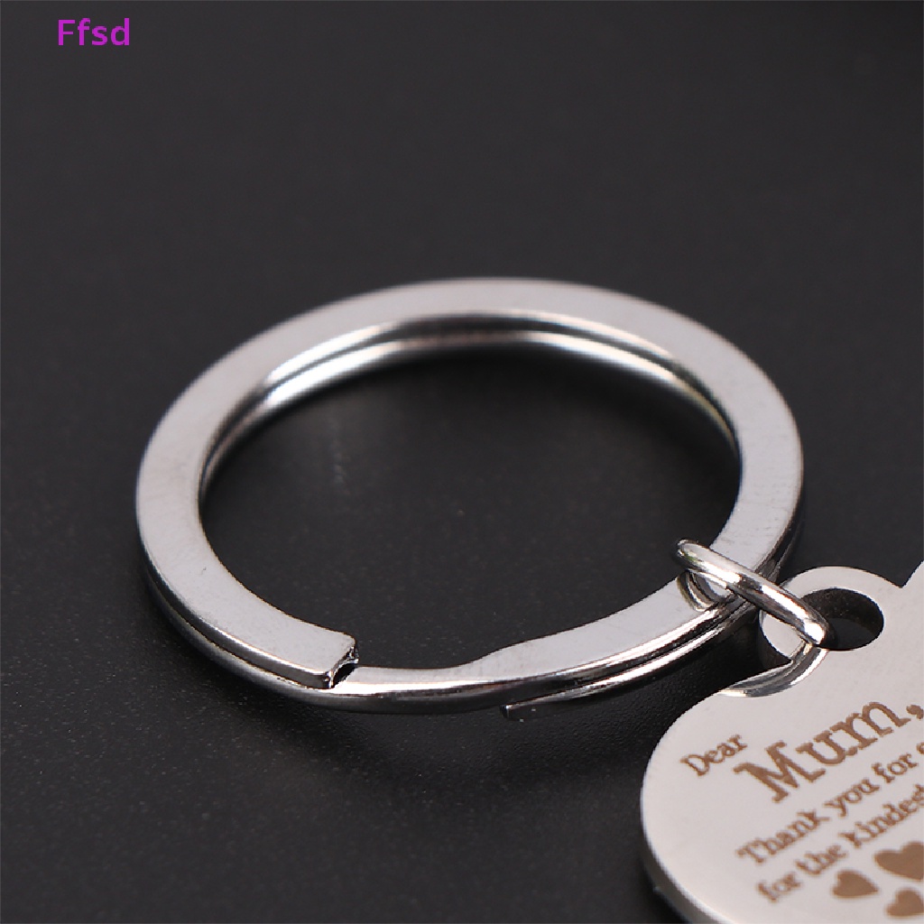 1 Móc Khóa Hình Trái Tim Bằng Thép Không Gỉ