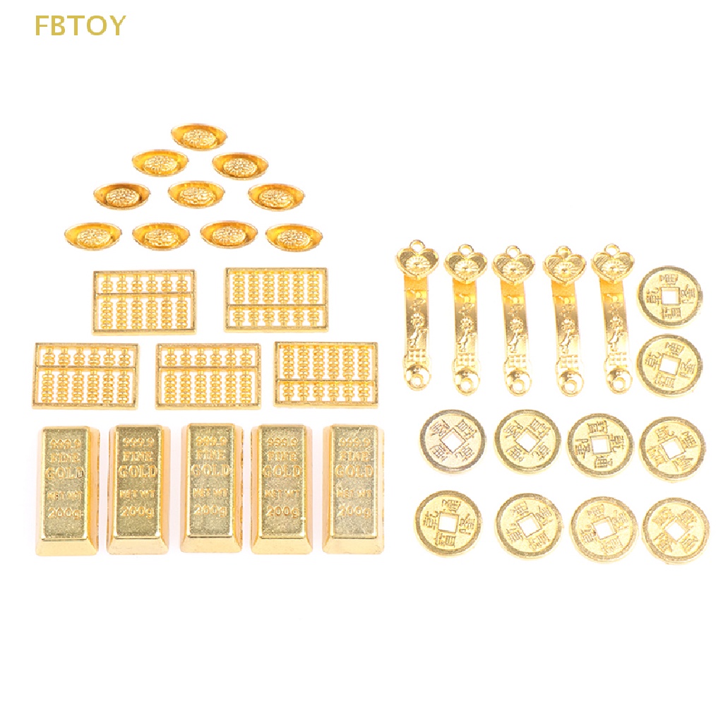 Mô Hình Tiền Mặt Giả Mini Bằng Đồng Tỉ Lệ 1: 12 Trang Trí Nhà Búp Bê