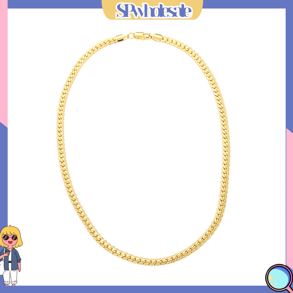 &lt;SPwholesale&gt; Vòng cổ Hợp Kim 5mm Phong Cách Hip hop Thời Trang