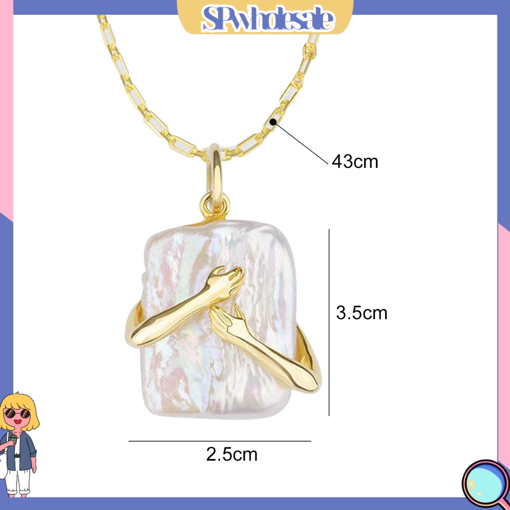 &lt;SPwholesale&gt; Vòng cổ Baroque Mặt Vuông Thời Trang Cho Nữ