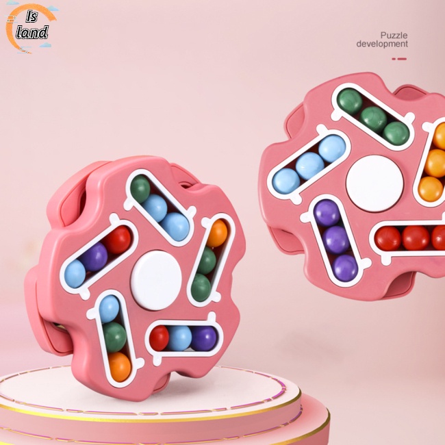 [IS] Đồ Chơi Khối Lập Phương Ma Thuật Hai Mặt Có Thể Xoay Giúp Giảm Căng Thẳng