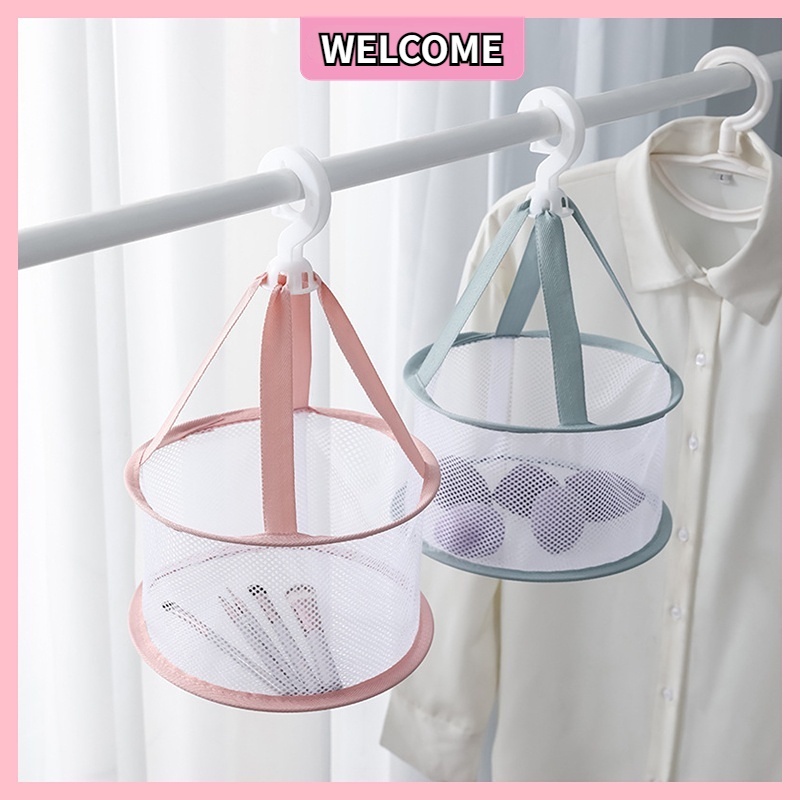 Giá phơi cọ mút trang điểm có móc treo 360 độ có thể gấp gọn tiện HSU