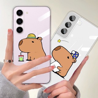 Capybara Ốp Điện Thoại Mềm Trong Suốt Cho samsung s23 fe a54 s10 s9 s20 s21 plus s21 fe s22 ultra note 9 10 plus 20 ultra 5g