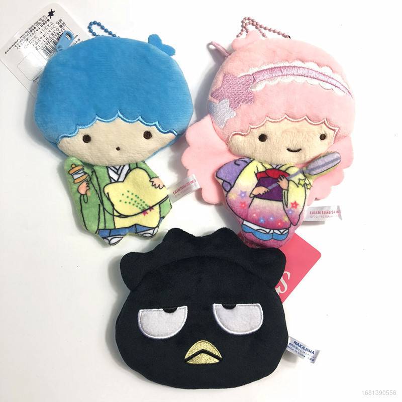 Sanrio LittleTwinStars Ví Đựng Tiền mini Kèm Móc Khóa Hình Hello Kitty Dễ Thương Cho Bé Gái