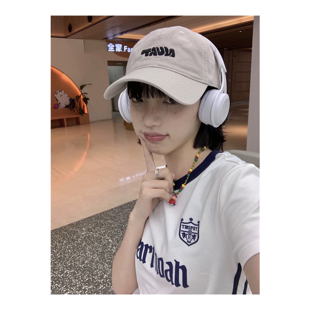 Mũ Lưỡi Trai Thêu Chữ Phong Cách Hàn Quốc Thời Trang Cho Cặp Đôi