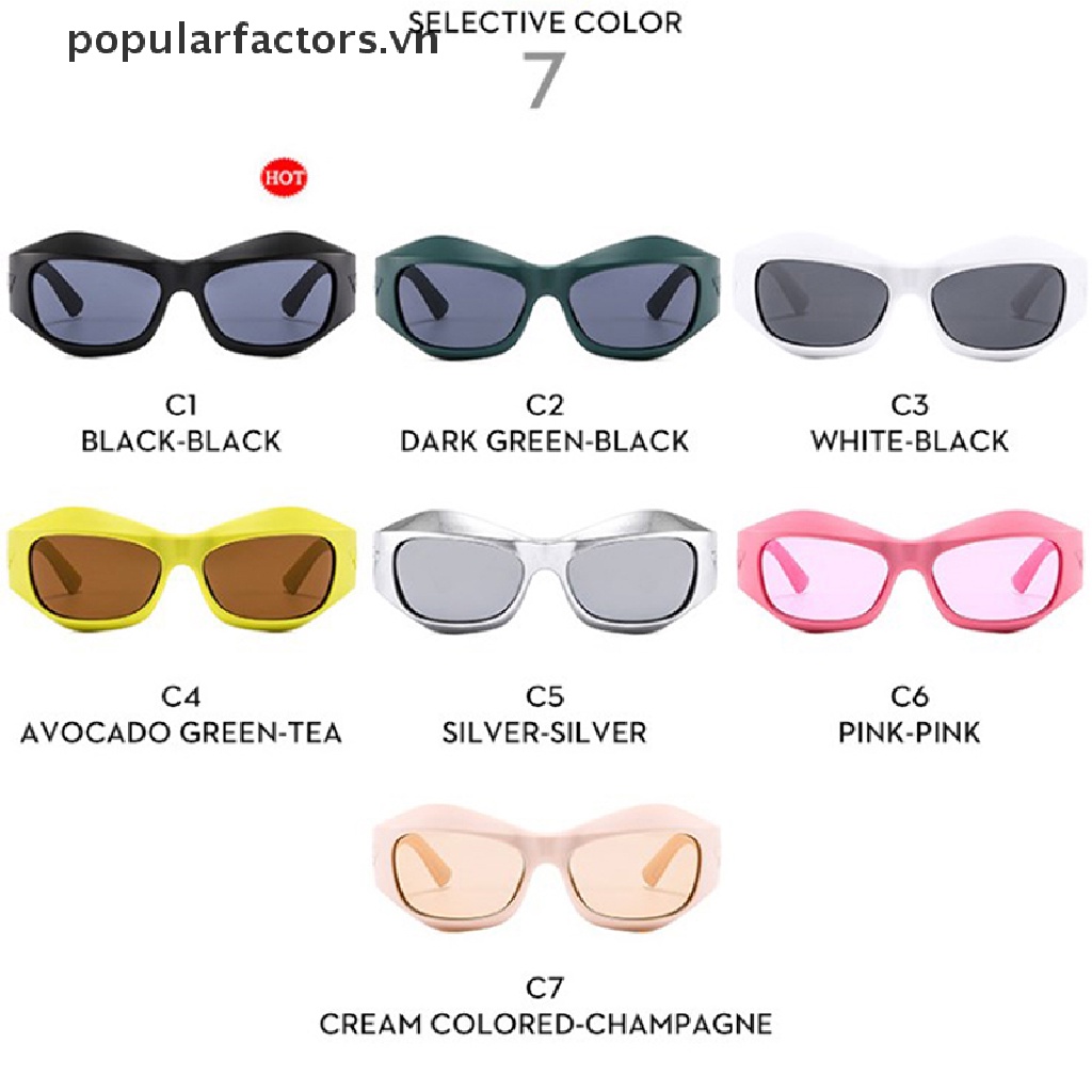 Kính Mát Họa Tiết Kẻ Sọc Phong Cách Hip Hop Thời Trang Cho Nam Và Nữ Y2K