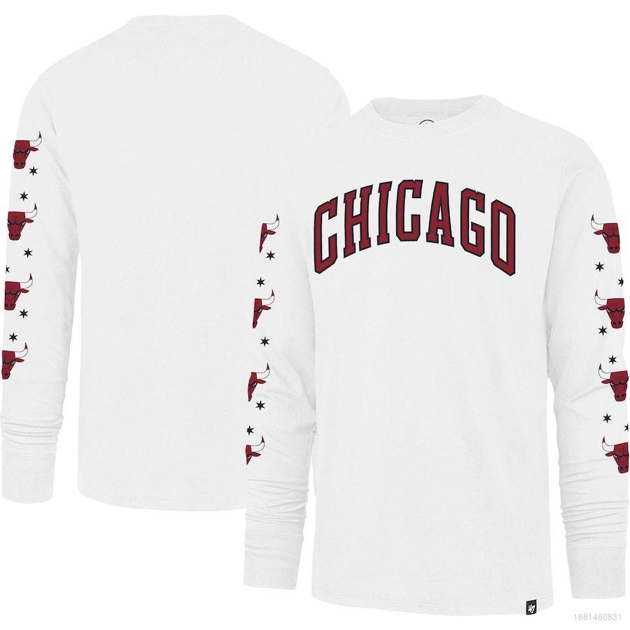 Áo Thun Bóng Rổ Tay Dài QY 2023 NBA Chicago Bulls Plus Size