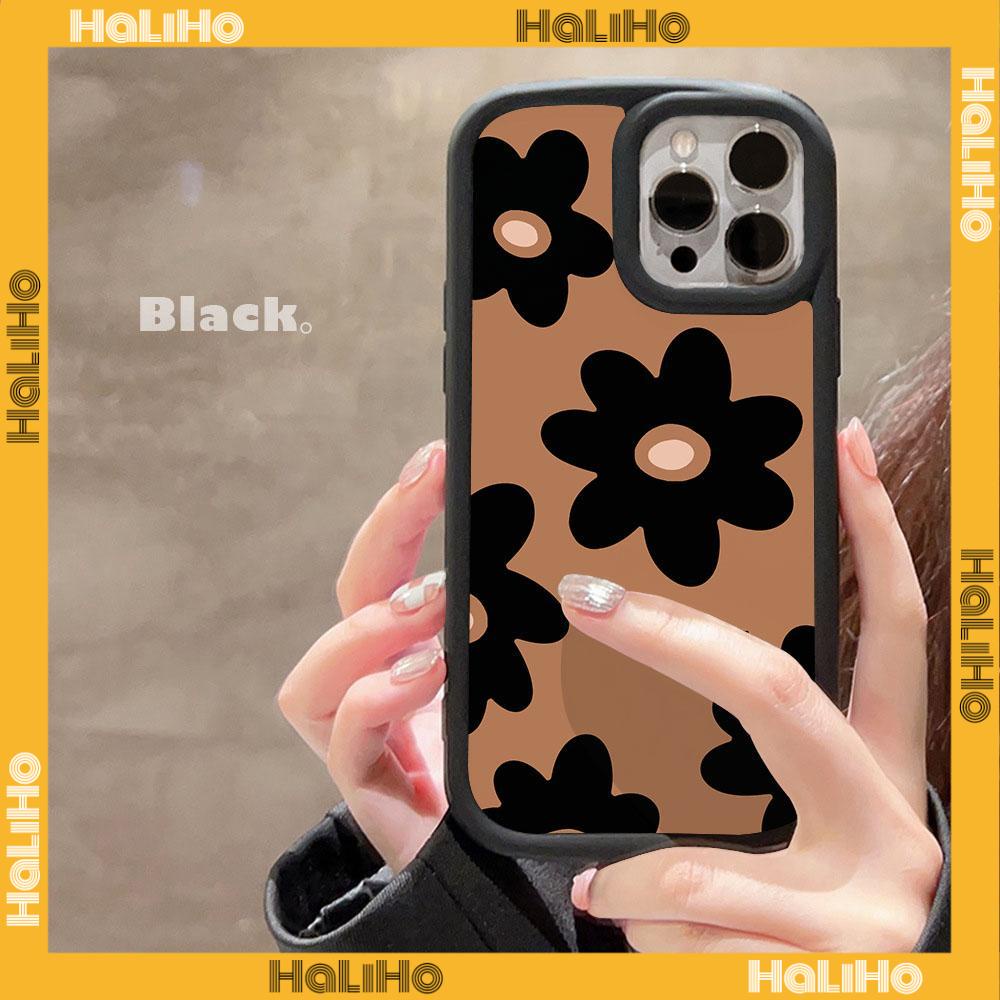 Case fo iPhone 11 Pro Max TPU Soft Case Frosted Bubble Case Black White Cute Flowers Camera Protection Shockproof For iPhone 14 13 12 11 Plus Pro Max 7 Plus X XR