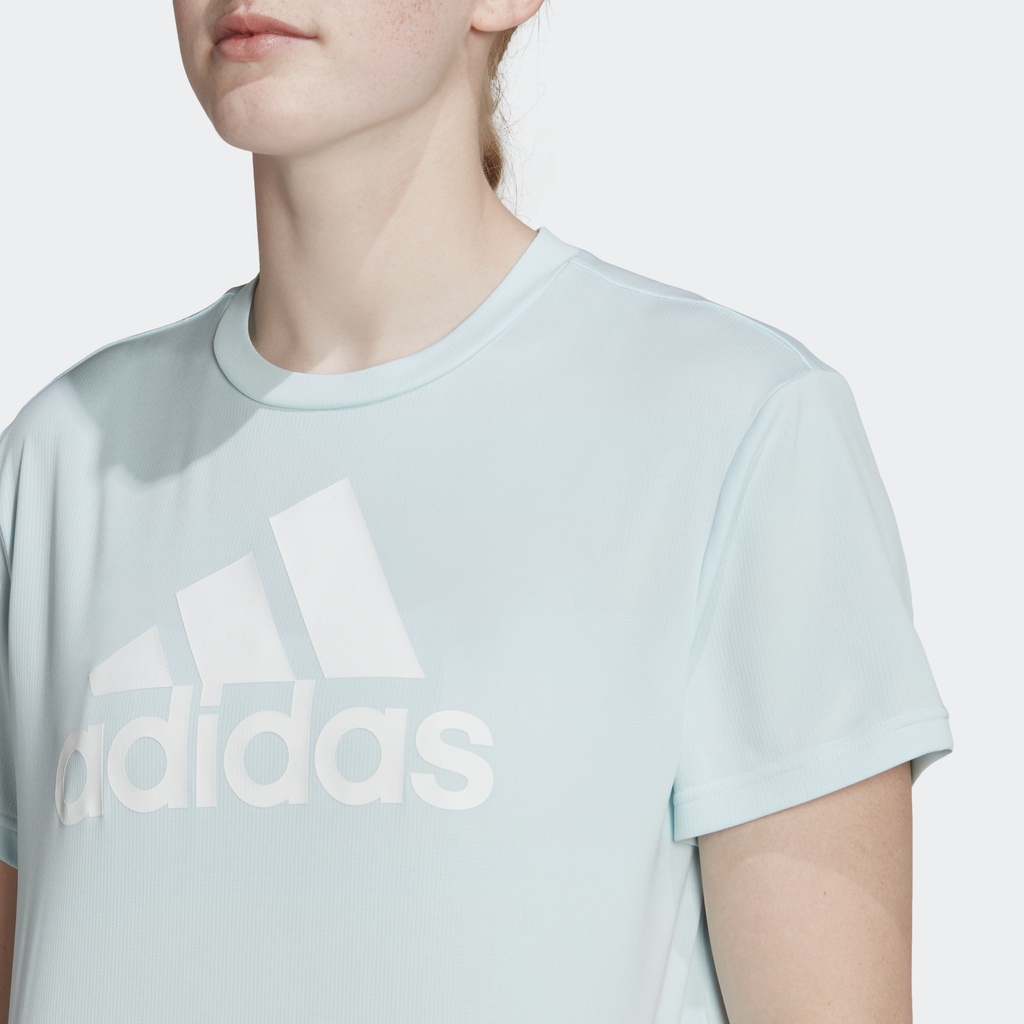 Adidas Tập luyện Áo Thun Boyfriend Thể Thao AEROREADY Designed to Move Nữ Màu xanh da trời HN3884