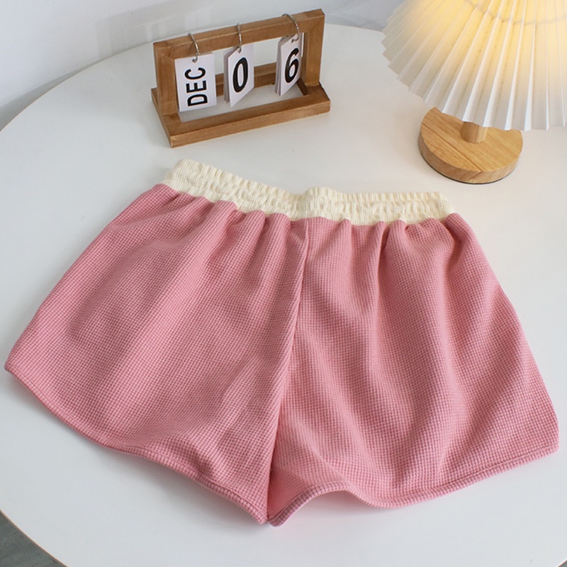 IELGY   Quần Short Thể Thao Dáng Rộng Màu Sắc Tương Phản Cỡ Lớn Thời Trang Cho Nữ