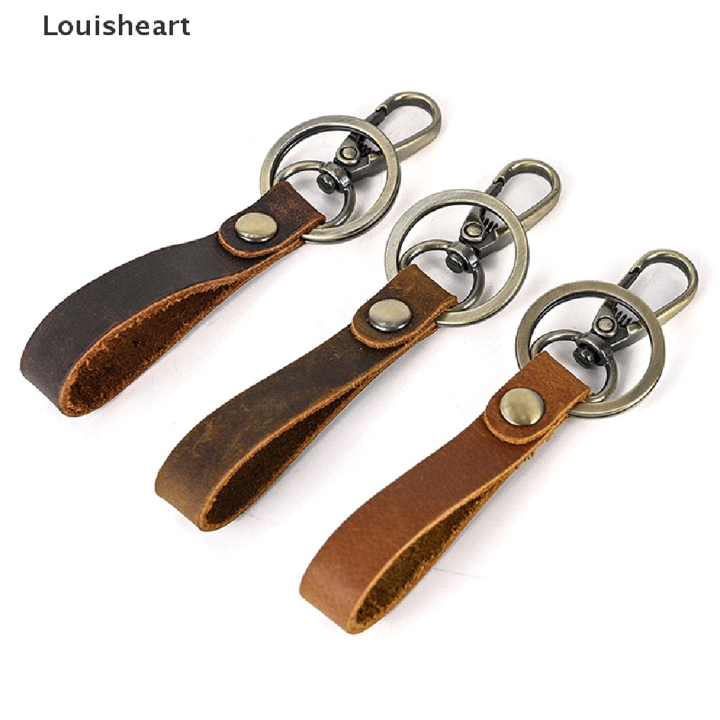 Móc Chìa Khóa Xe Hơi Mini Bằng Da Bò Hiệu Louisheart TFG