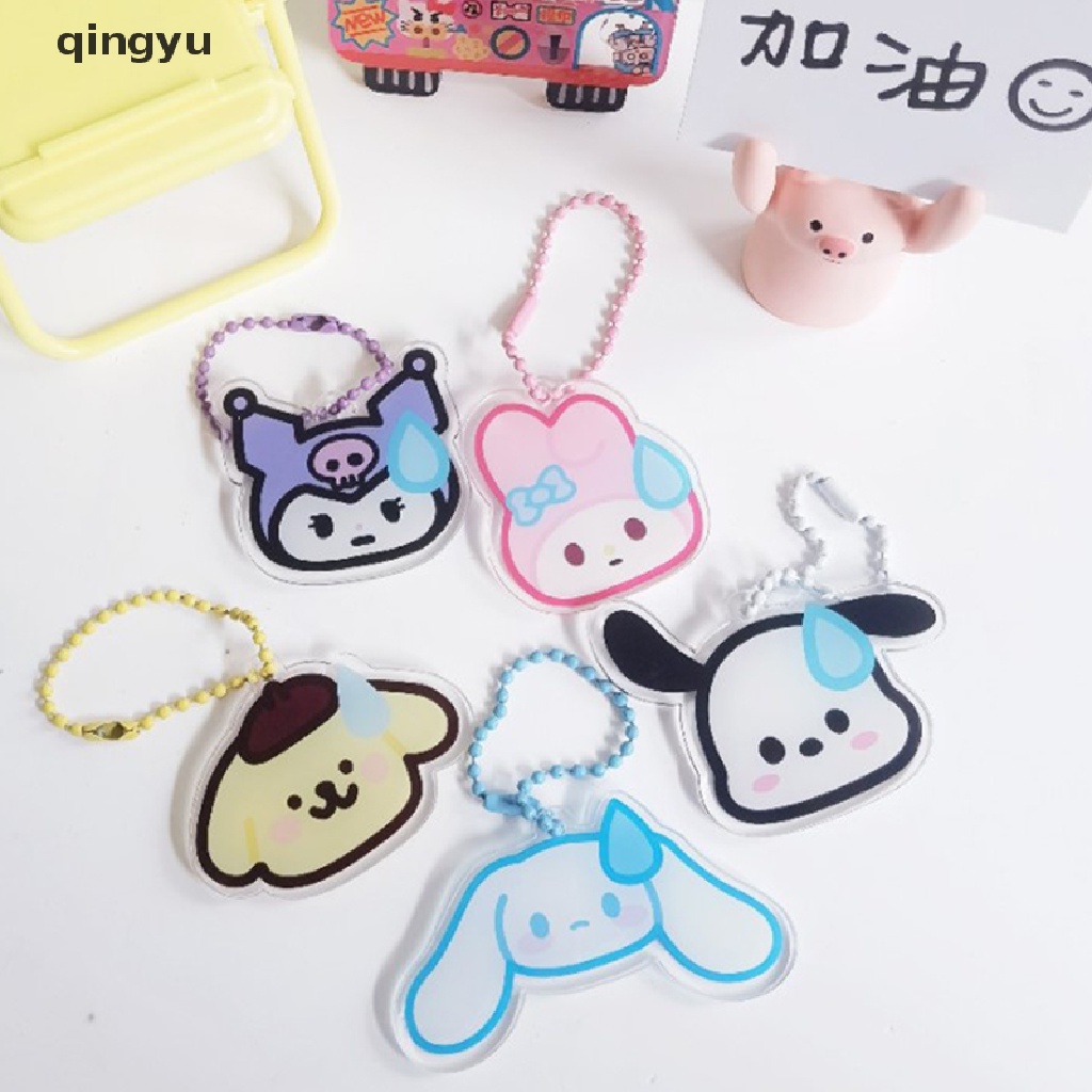 Móc Chìa Khóa Bằng Acrylic Họa Tiết Hoạt Hình Dễ Thương