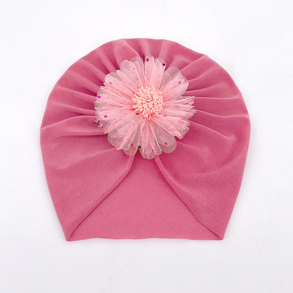 Mũ Trùm Đầu Mỏng Thoáng Khí Màu Trơn Thời Trang Xuân Hè Mới Cho Bé