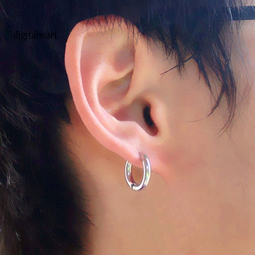 Kỹ Thuật Số| 1 Khuyên Tai Thép Titan 16 / 21 / 23mm Đơn Giản Phong Cách Gothic Punk