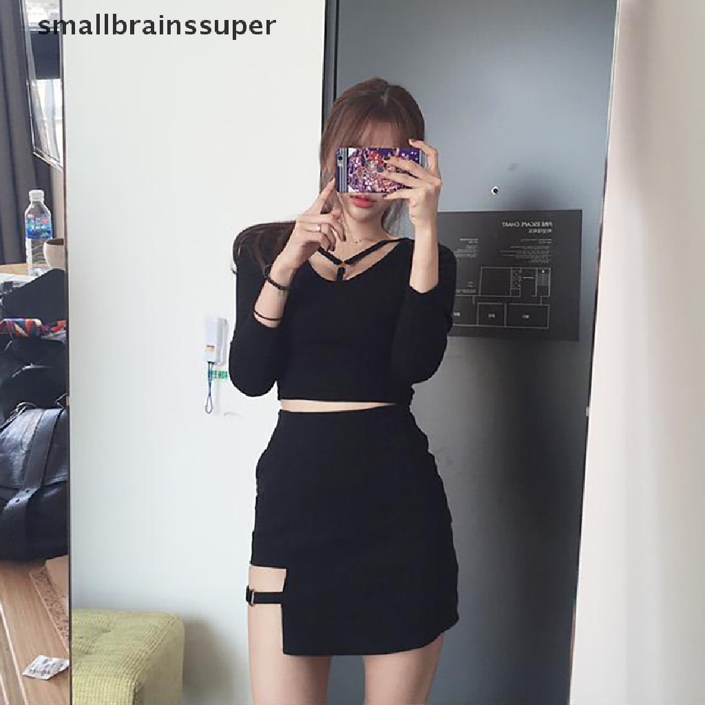 Chân Váy Mini Lưng Cao Màu Đen Phong Cách Hàn Quốc Thời Trang Mùa Hè 2023