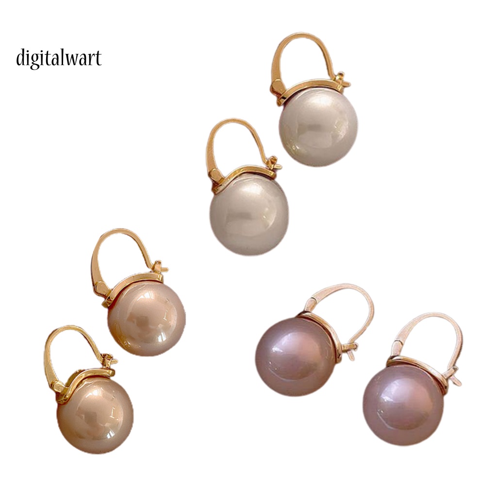 Kỹ Thuật Số| 1 Đôi Bông Tai Đính Ngọc Trai Giả Tinh Tế Bắt Mắt Thích Hợp Cho Hoạt Động Ngoài Trời