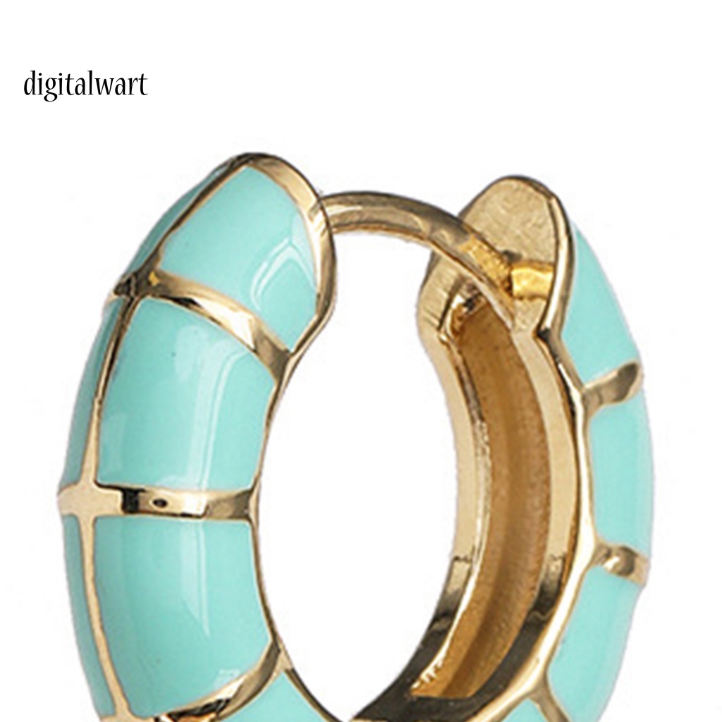 Kỹ Thuật Số| 1 Đôi Bông Tai Tròn Nhiều Màu Phong Cách Bohemia Dành Cho Nữ