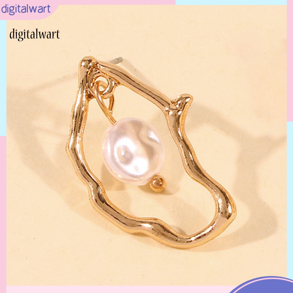 Kỹ Thuật Số| 1 Đôi Bông Tai Thả Dây Bất Đối Xứng Thời Trang Mặc Hàng Ngày