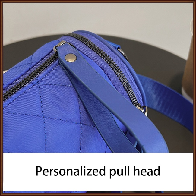 Túi Đeo Chéo Giả Da Hình Trụ Phối Khóa Kéo Thời Trang Cho Nữ