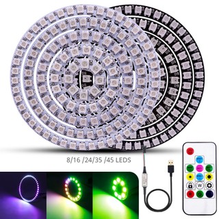 Vòng đèn led pixel ws2812b dc5v pcb 5050 rgb ws2812 ic 14keys chất lượng cao