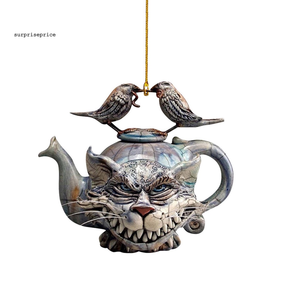 Mặt Dây Chuyền Acrylic Hình Mèo Hoạt Hình Phẳng Trang Trí Xe Hơi