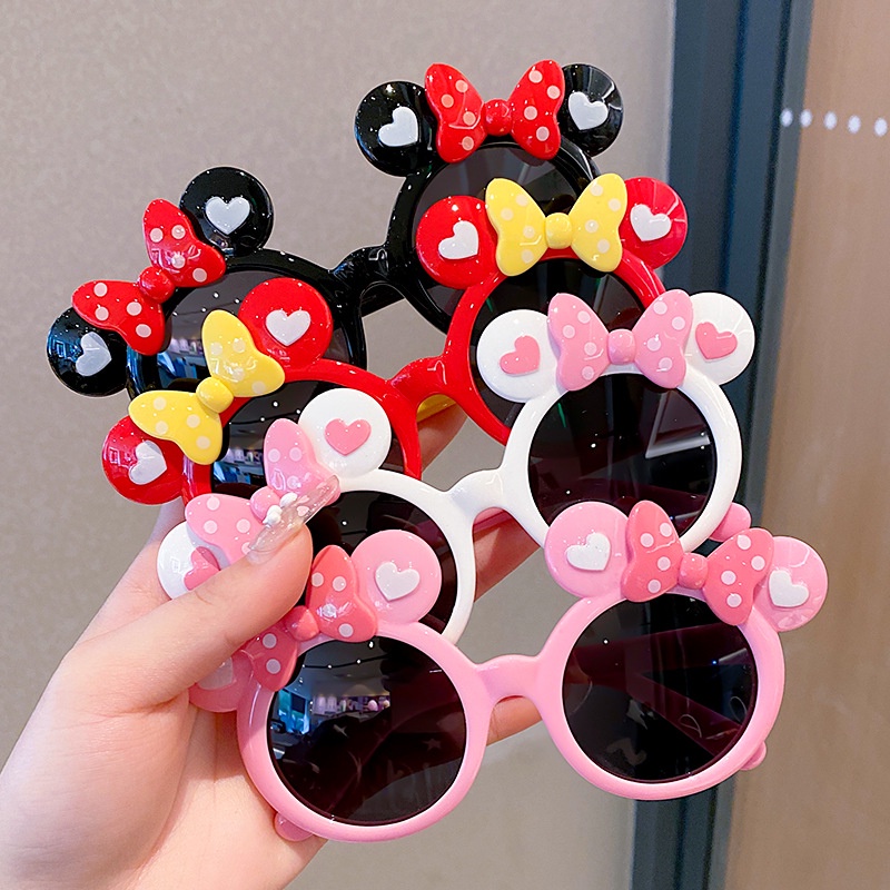 Kính Chống Nắng Họa Tiết Chuột Mickey Minnie Dễ Thương Dành Cho Trẻ Em