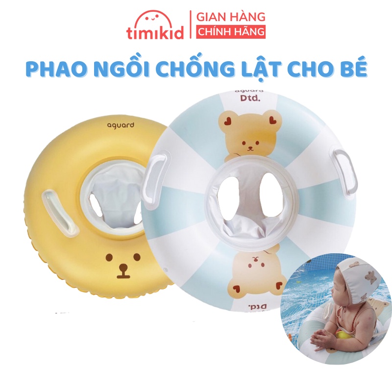 Phao Bơi Cho Bé Chống Lật Đường Kính 60cm - Thiết Kế Kiểu Ngồi An Toàn Phù Hợp Cho Trẻ Từ 1 Tuổi