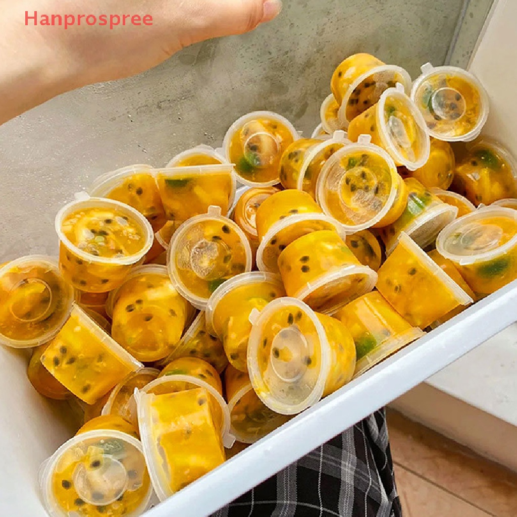 Bộ 50 Cốc Nhựa Đựng Nước Sốt 25ML Có Nắp Đậy Tiện Dụng