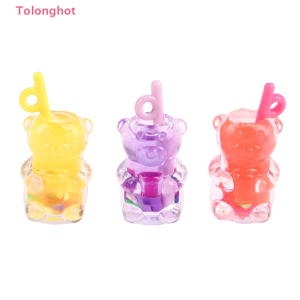 Set 5 Mô Hình Ly Nước Ép Trái Cây / Gấu DIY Trang Trí Nhà Búp Bê 1: 12