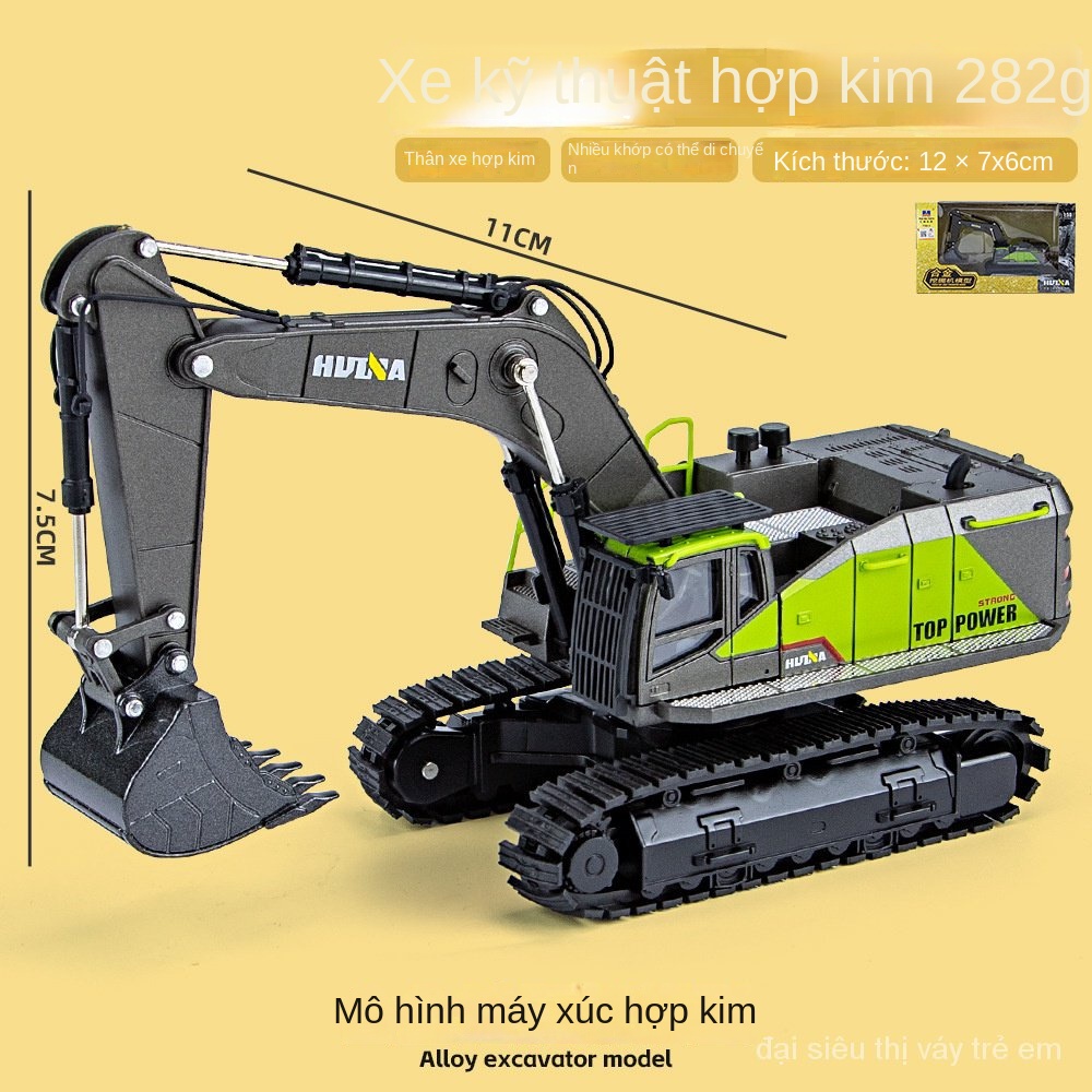 máy xúcxe máy xúcxe máy xúc cho béxe máy xúc cần cẩumô hình máy xúcmáy múc Mô Hình Xe Cần Cẩu Huina GCCMX0418 Bằng Hợp Kim Cho Bé