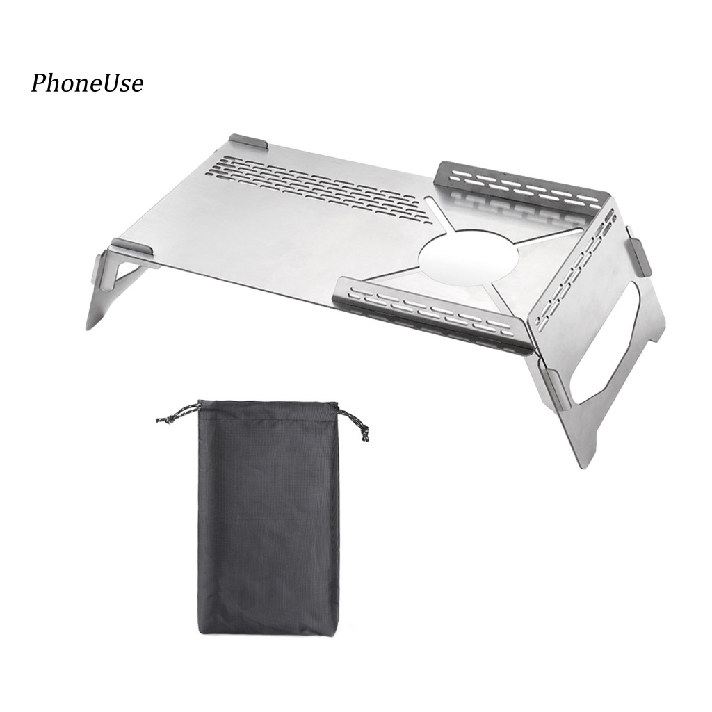 Bàn Nướng BBQ Ngoài Trời Bằng PU Chống Gió Có Thể Gấp Gọn Tiện Dụng